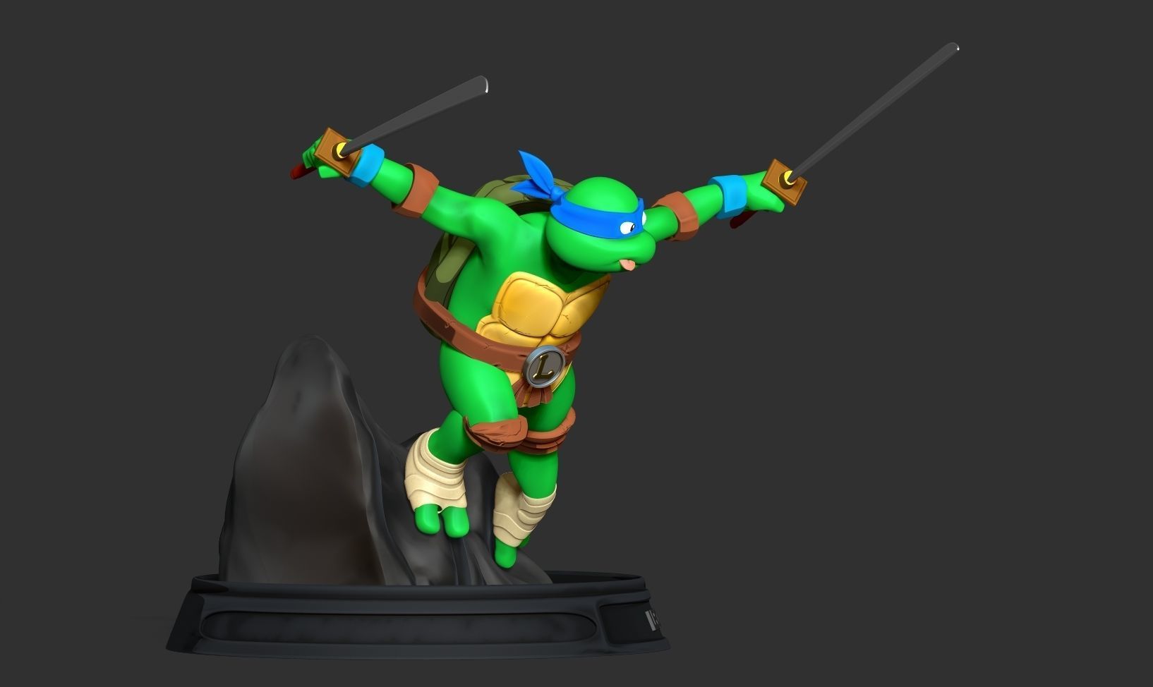 Teenage Mutant Ninja Turtles Leo Fan art 3D print model_11