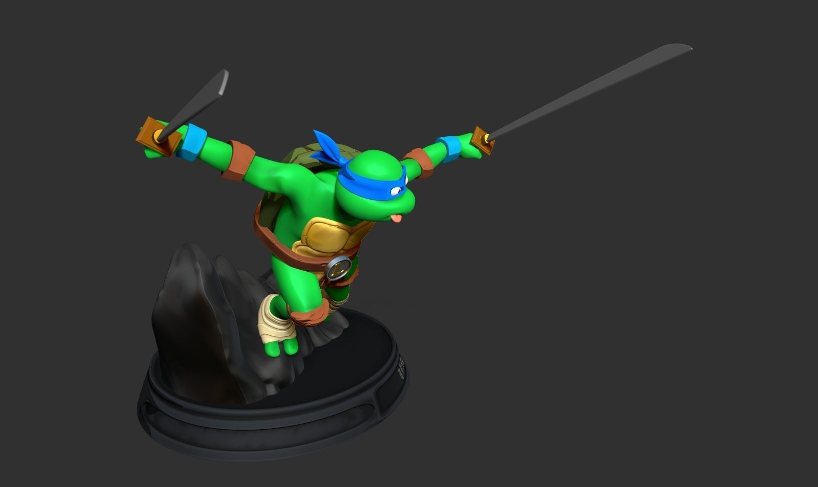 Teenage Mutant Ninja Turtles Leo Fan art 3D print model_15