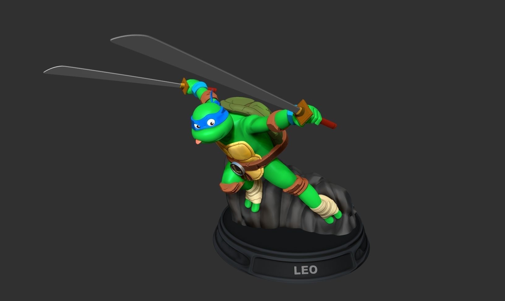 Teenage Mutant Ninja Turtles Leo Fan art 3D print model_14