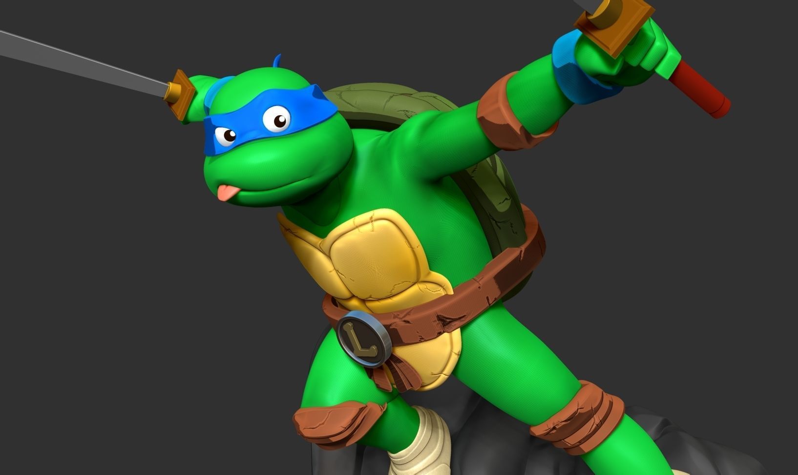 Teenage Mutant Ninja Turtles Leo Fan art 3D print model_3