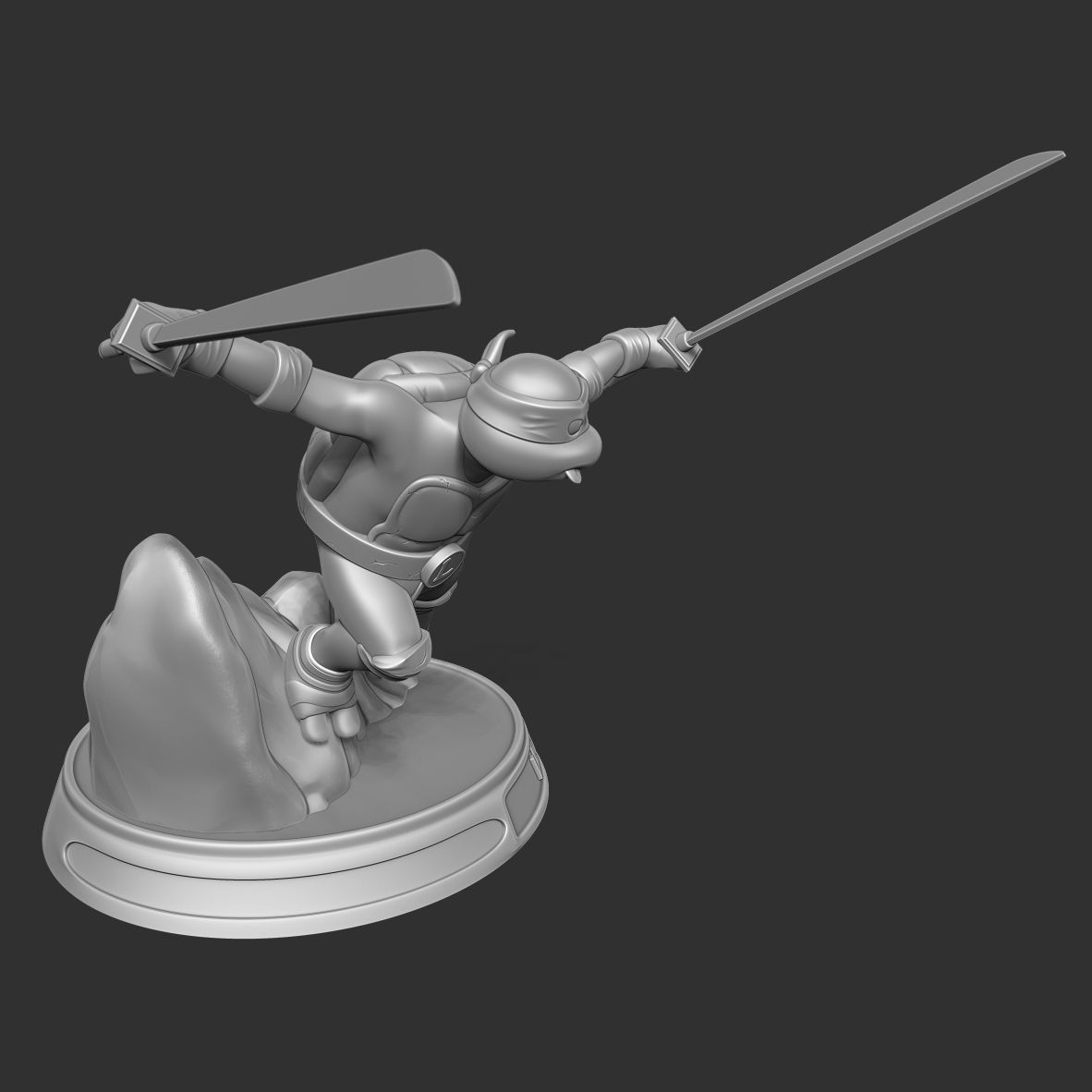 Teenage Mutant Ninja Turtles Leo Fan art 3D print model_16