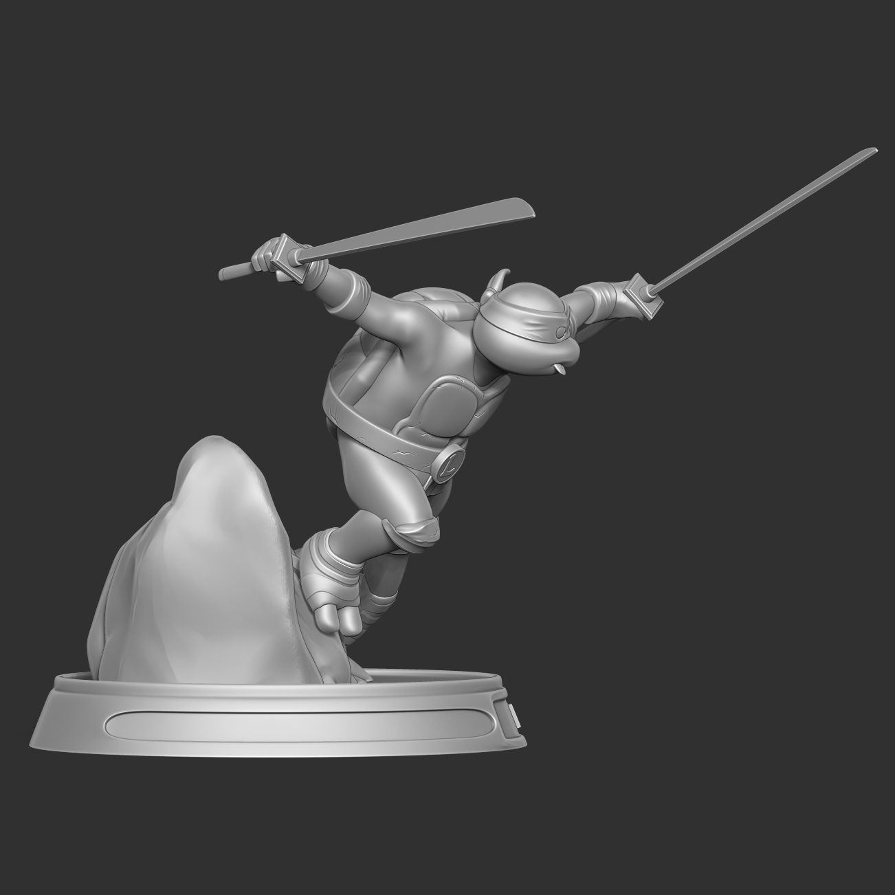 Teenage Mutant Ninja Turtles Leo Fan art 3D print model_12
