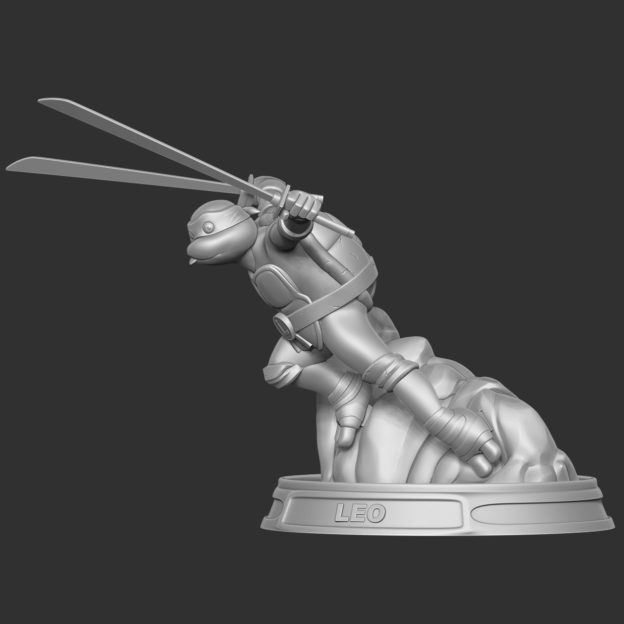 Teenage Mutant Ninja Turtles Leo Fan art 3D print model_8