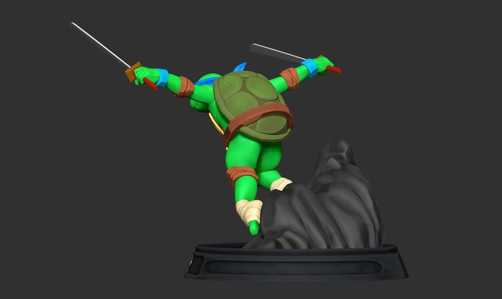 Teenage Mutant Ninja Turtles Leo Fan art 3D print model_6
