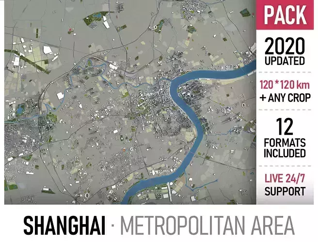 Shanghai Metropolitan Area 3D Model Collection