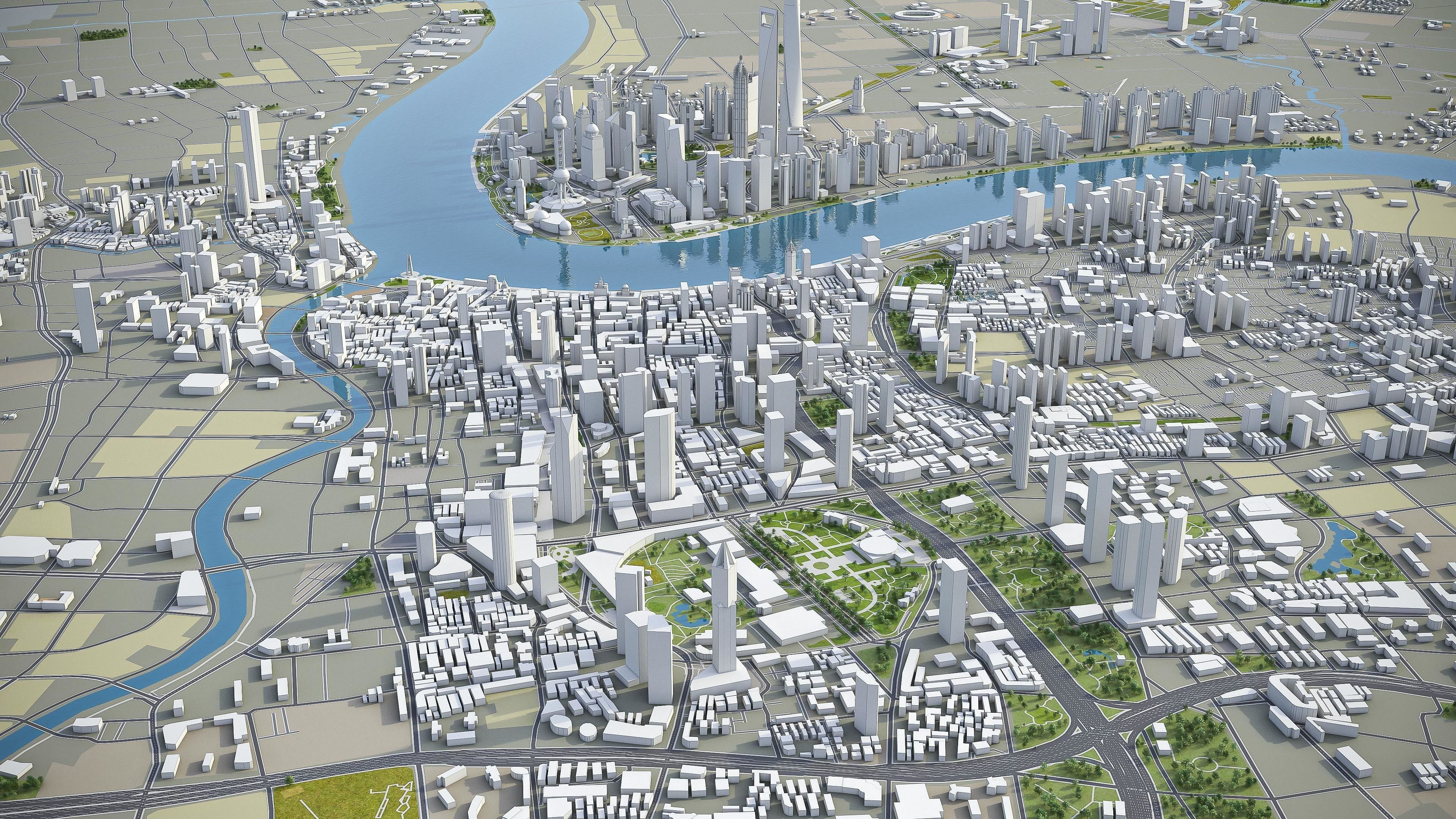 Shanghai Metropolitan Area 3D Model Collection_10
