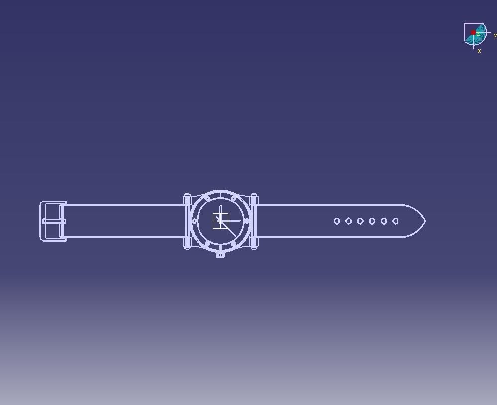 2nd Crystal Sapphire Watch Case for ENLOONG 3D print model_25