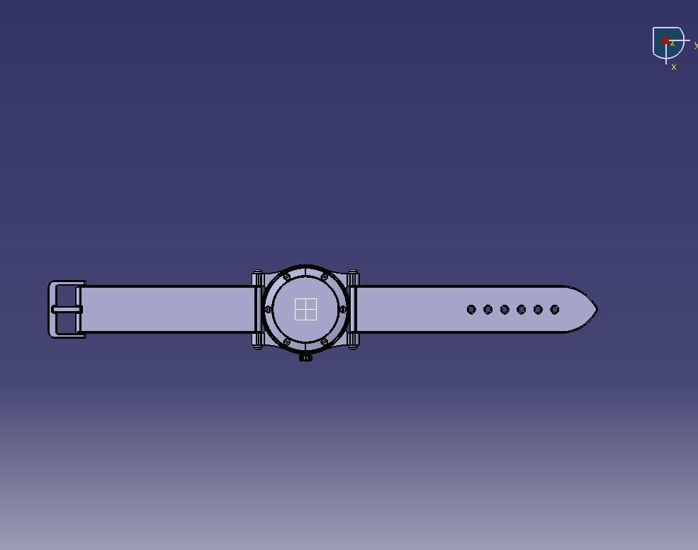 2nd Crystal Sapphire Watch Case for ENLOONG 3D print model_24