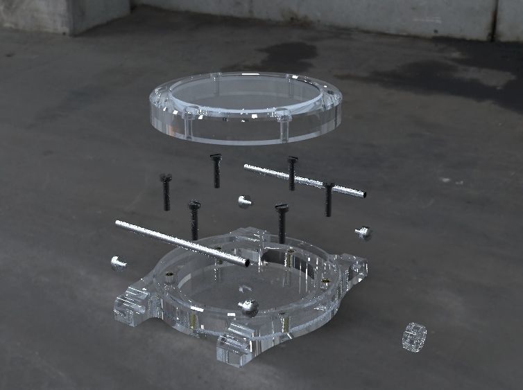 2nd Crystal Sapphire Watch Case for ENLOONG 3D print model_21