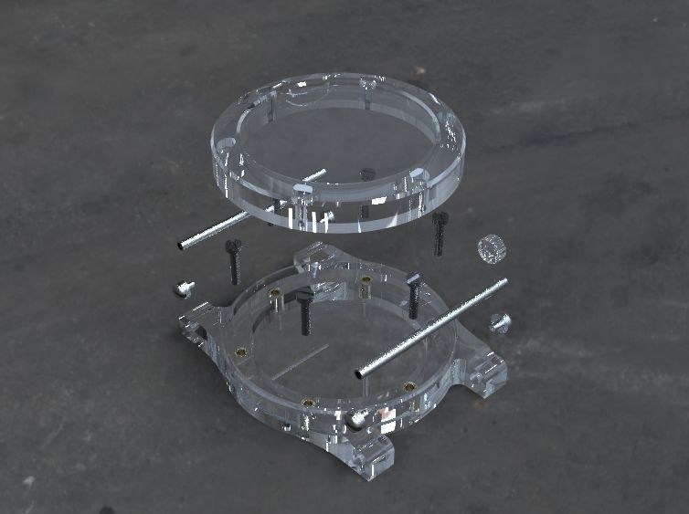 2nd Crystal Sapphire Watch Case for ENLOONG 3D print model_20