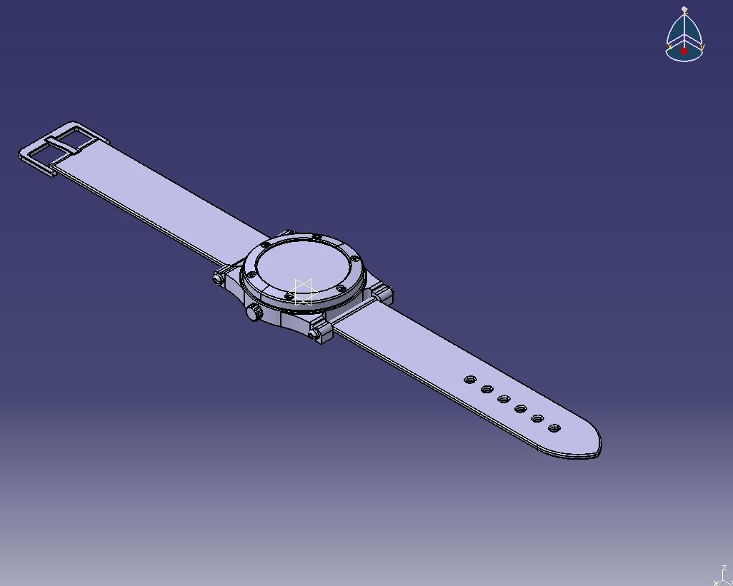 2nd Crystal Sapphire Watch Case for ENLOONG 3D print model_22