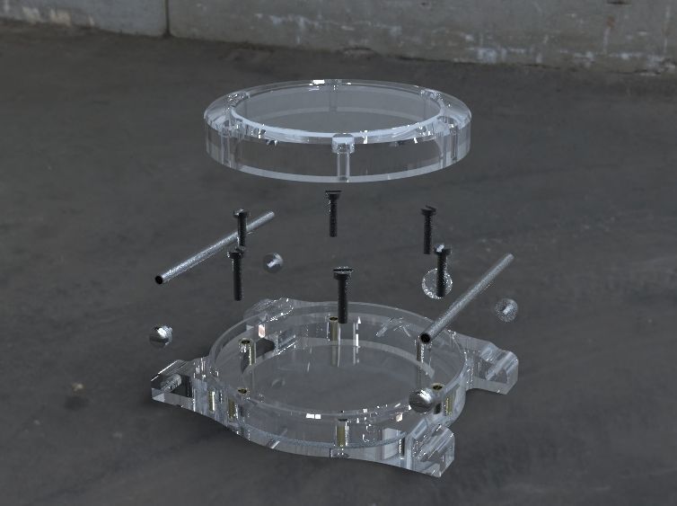 2nd Crystal Sapphire Watch Case for ENLOONG 3D print model_19