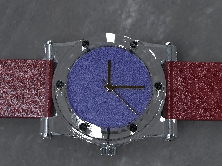 2nd Crystal Sapphire Watch Case for ENLOONG 3D print model_9