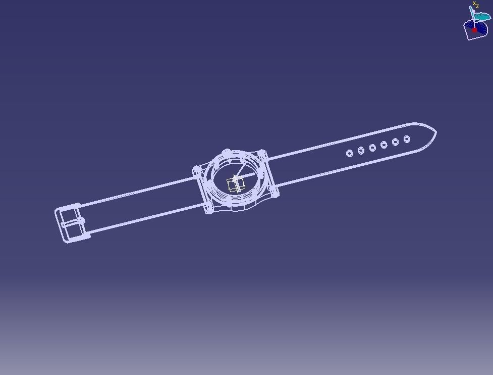 2nd Crystal Sapphire Watch Case for ENLOONG 3D print model_27