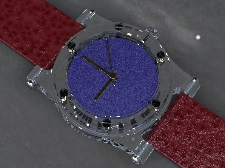 2nd Crystal Sapphire Watch Case for ENLOONG 3D print model_7