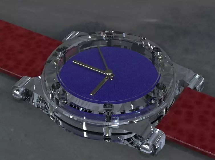 2nd Crystal Sapphire Watch Case for ENLOONG 3D print model_0