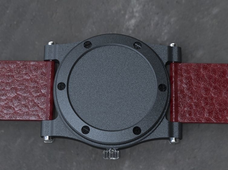 2nd Crystal Sapphire Watch Case for ENLOONG 3D print model_10