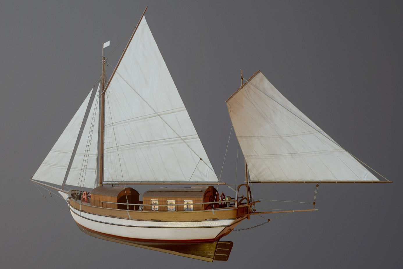 Sailing vessel - Spray - GameReady Low-poly 3D model_16