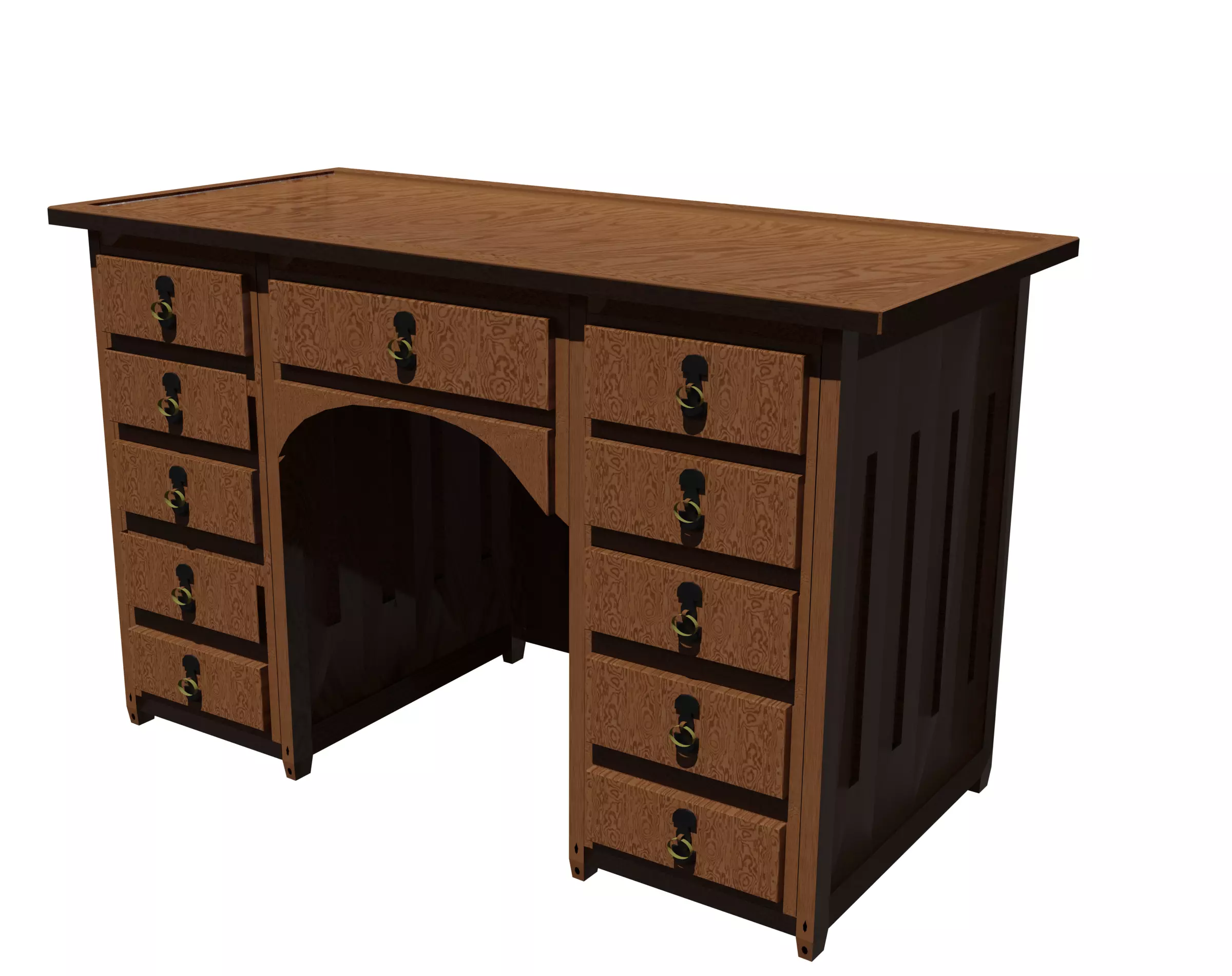 Vintage  Table 3D model_0