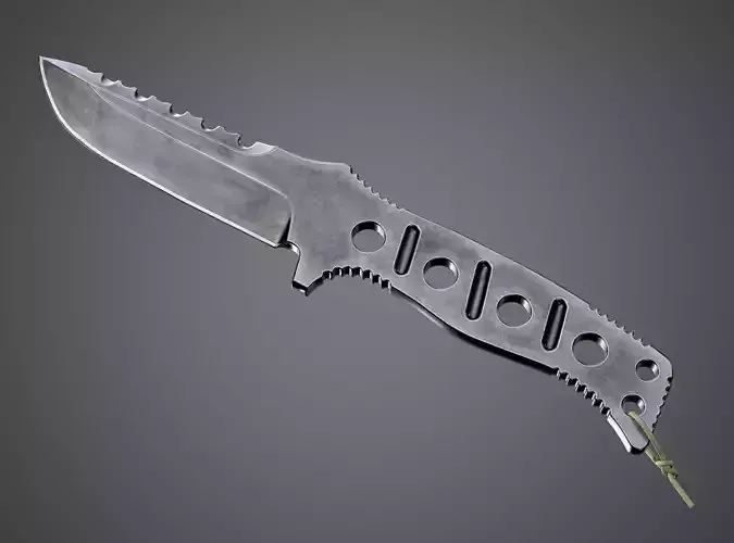 Benchmade 375 BK Tactical Knife AAA PBR Game Ready Melee Asset Low-poly 3D model