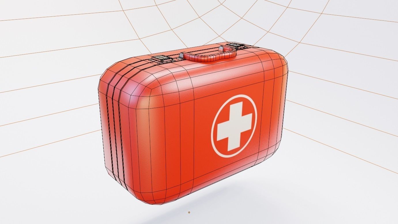 First aid kit  3D model_7