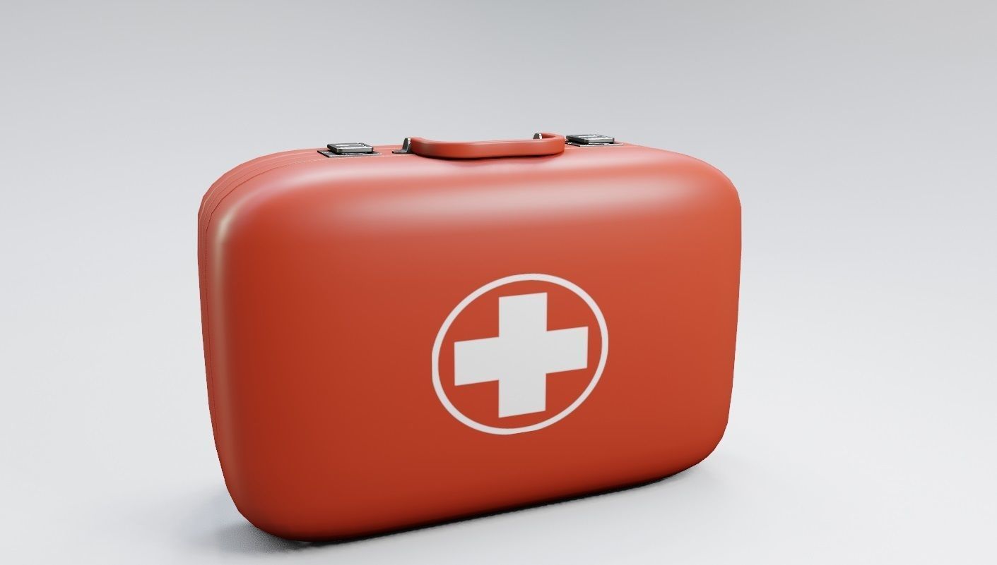 First aid kit  3D model_4