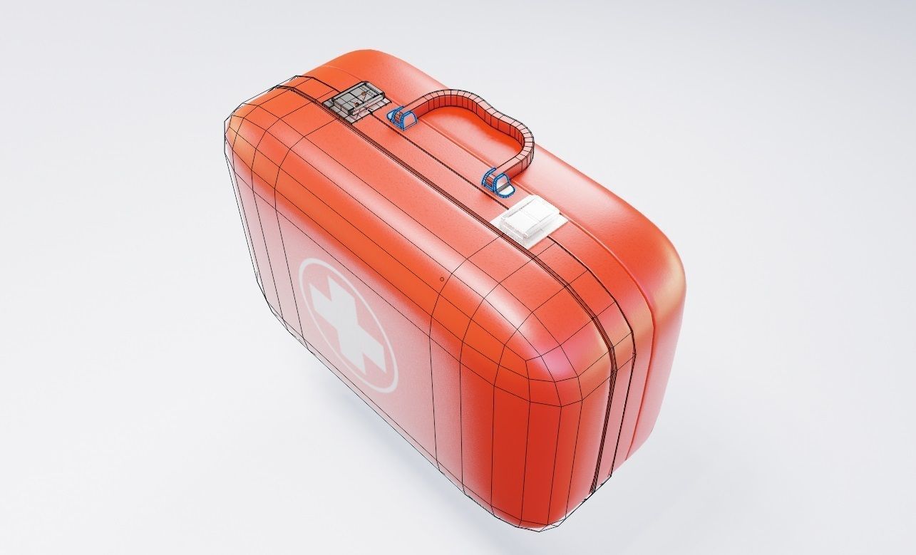 First aid kit  3D model_8