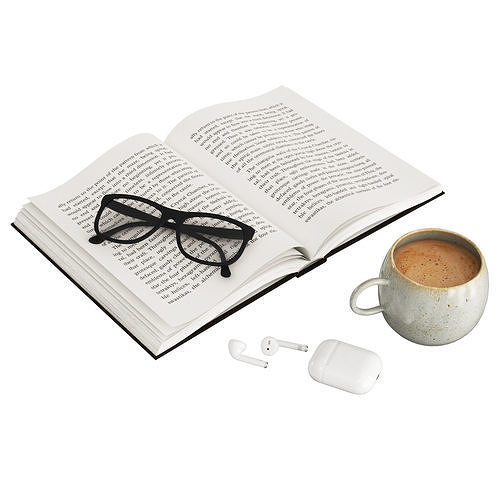 Open book 3D model