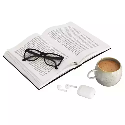 Open book 3D model