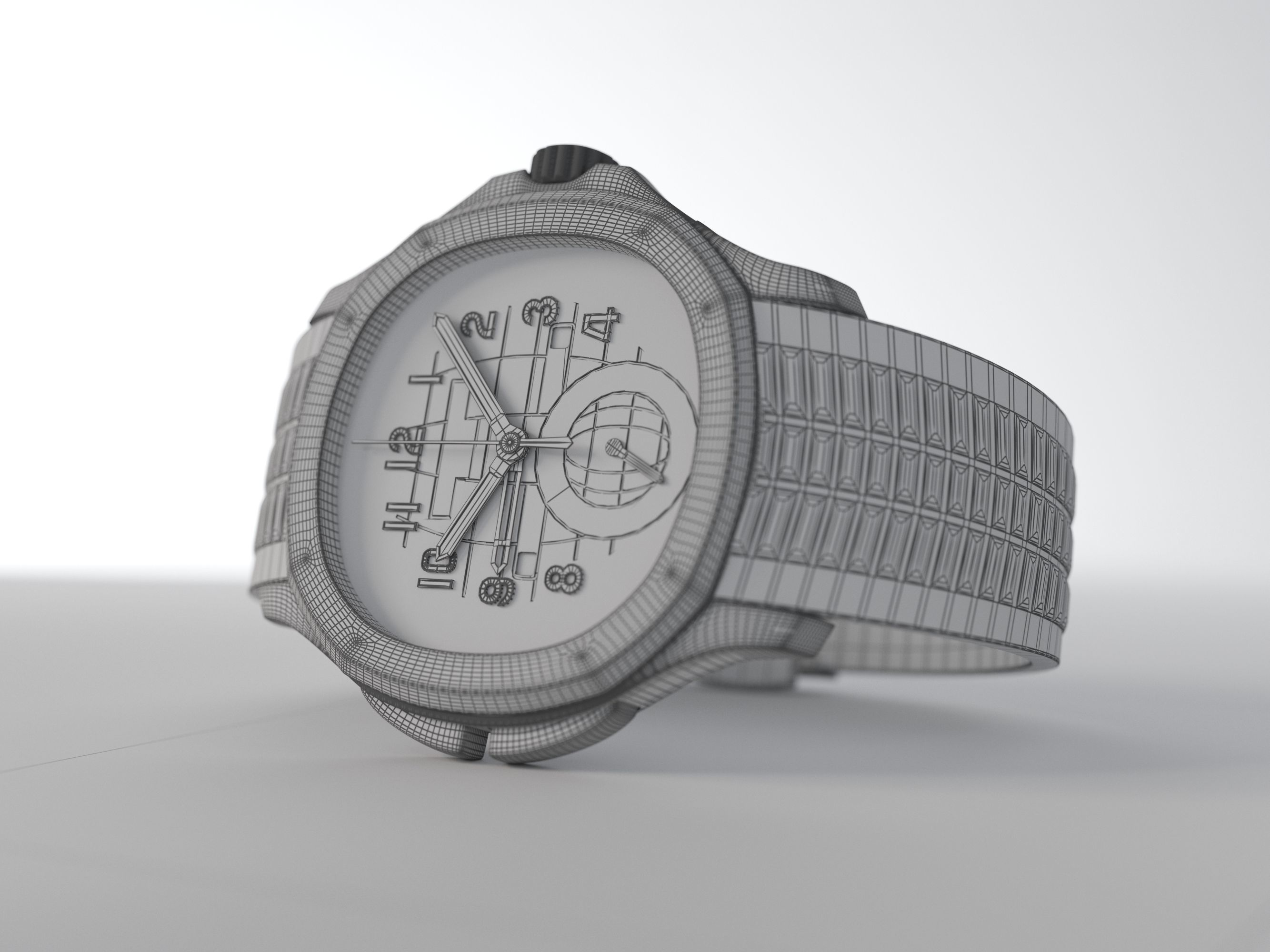 Patek Philippe Aquanaut  - PBR and Vray materials 3D model_3