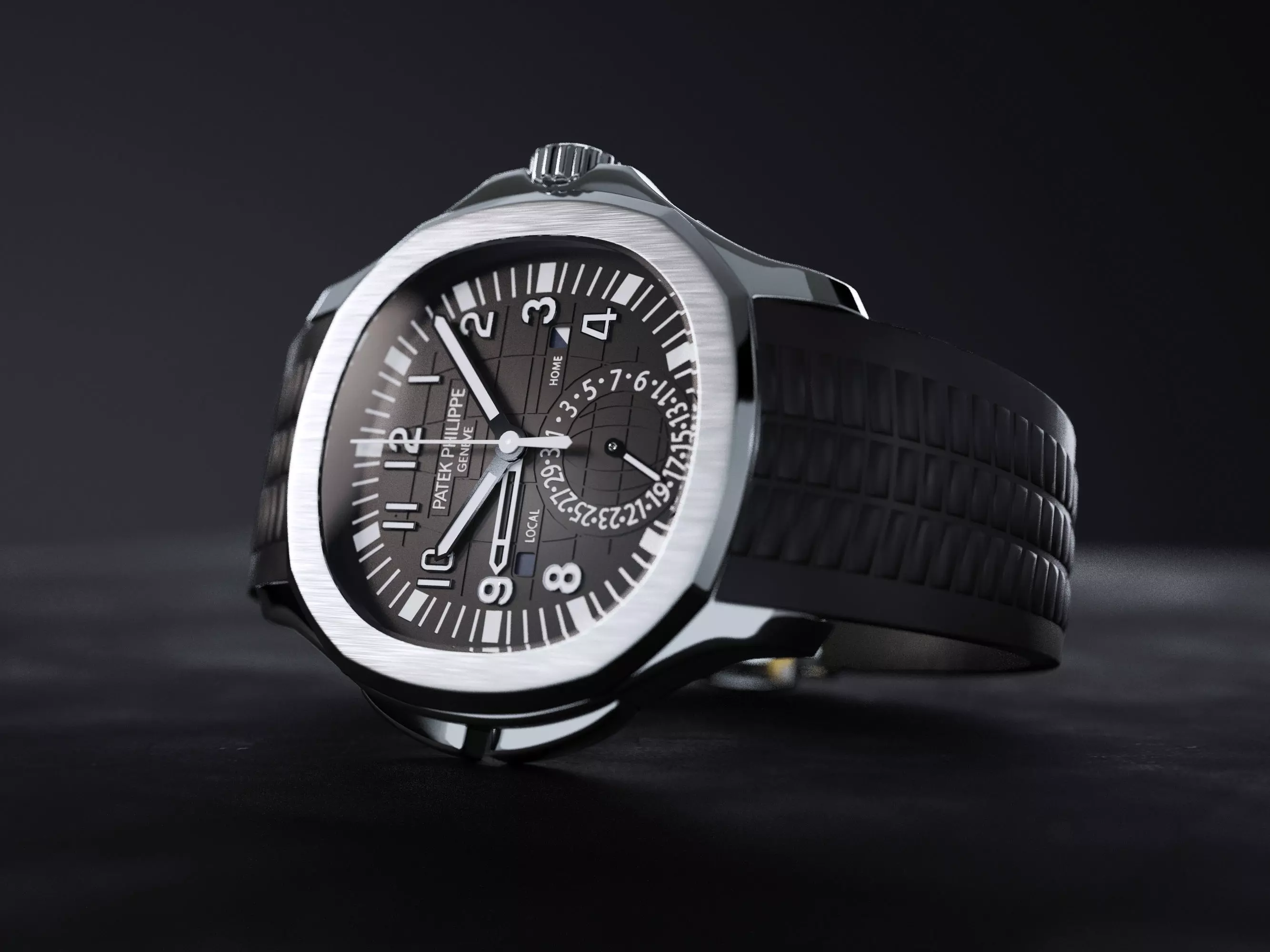 Patek Philippe Aquanaut  - PBR and Vray materials 3D model_0