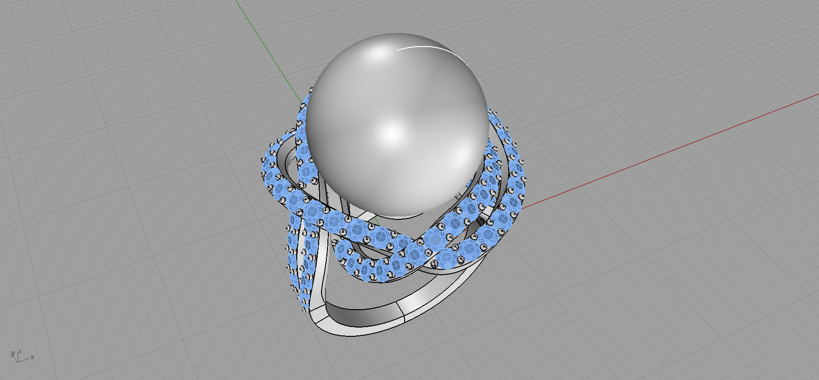 engagement ring  3D print model_6