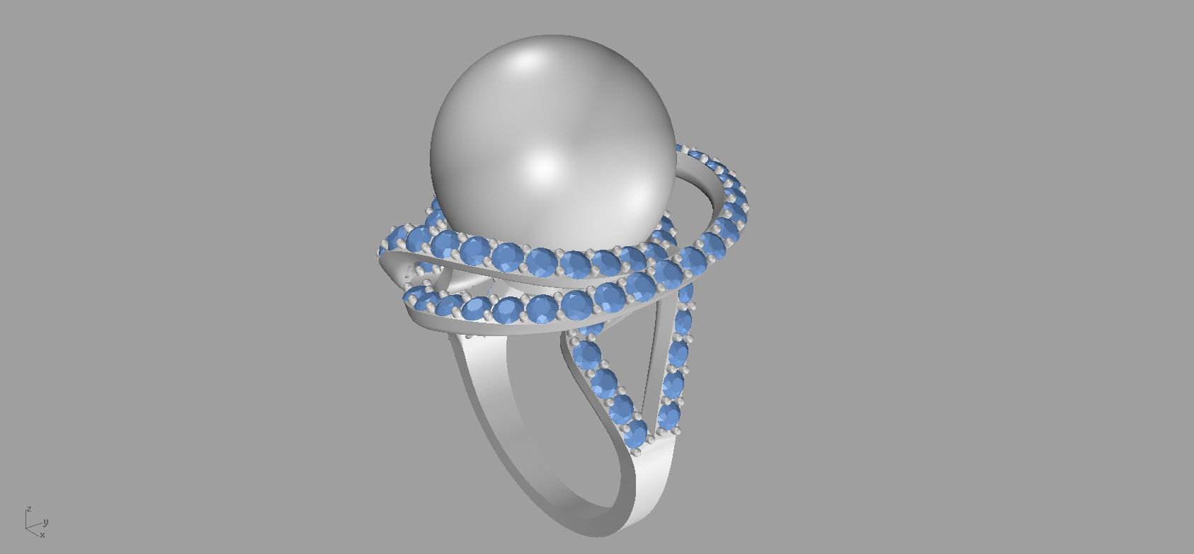 engagement ring  3D print model_2