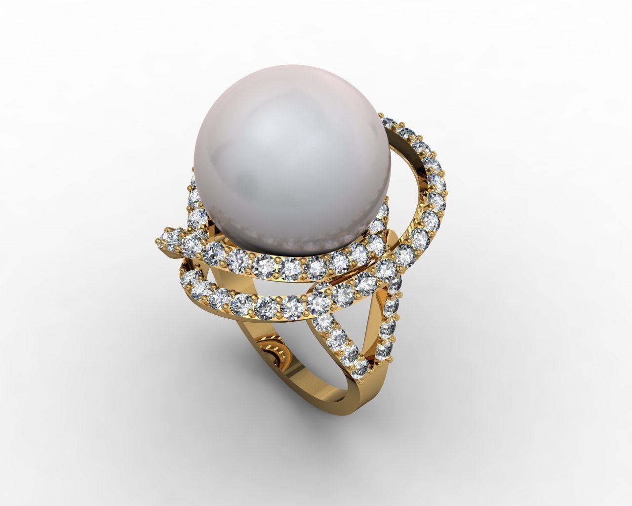 engagement ring  3D print model_3