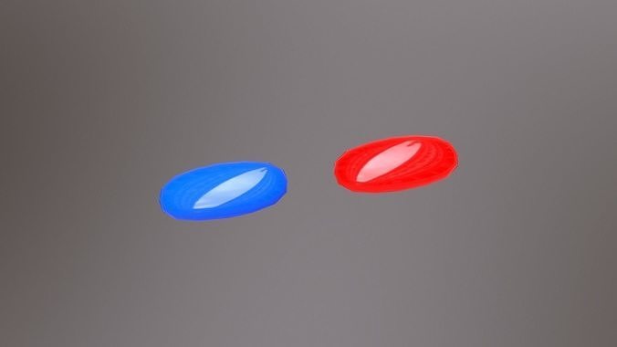 Two Pills Low-poly 3D model