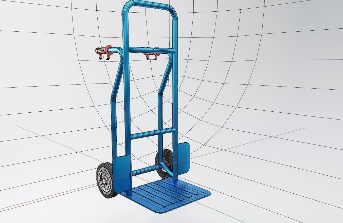 Hand Pallet Truck  3D model_4