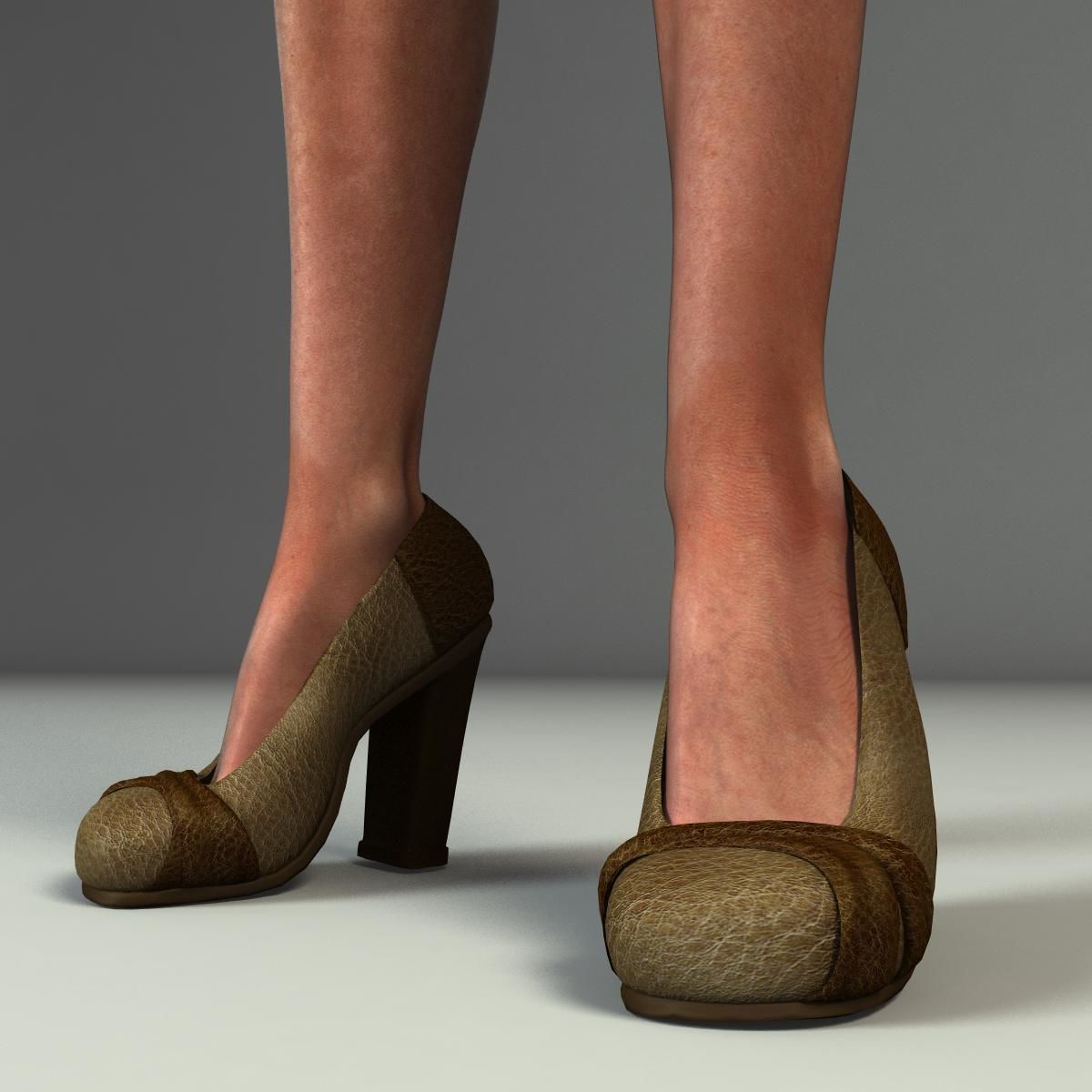 Karina Female Character Low-poly 3D model_17