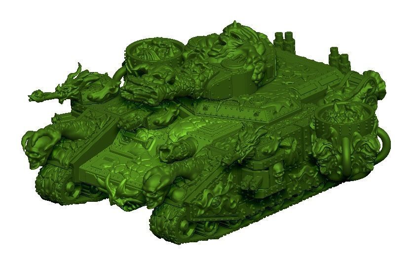 SCION OF CAOS SET 4 Epic - Armageddon PalgueReaper 3D print model_3