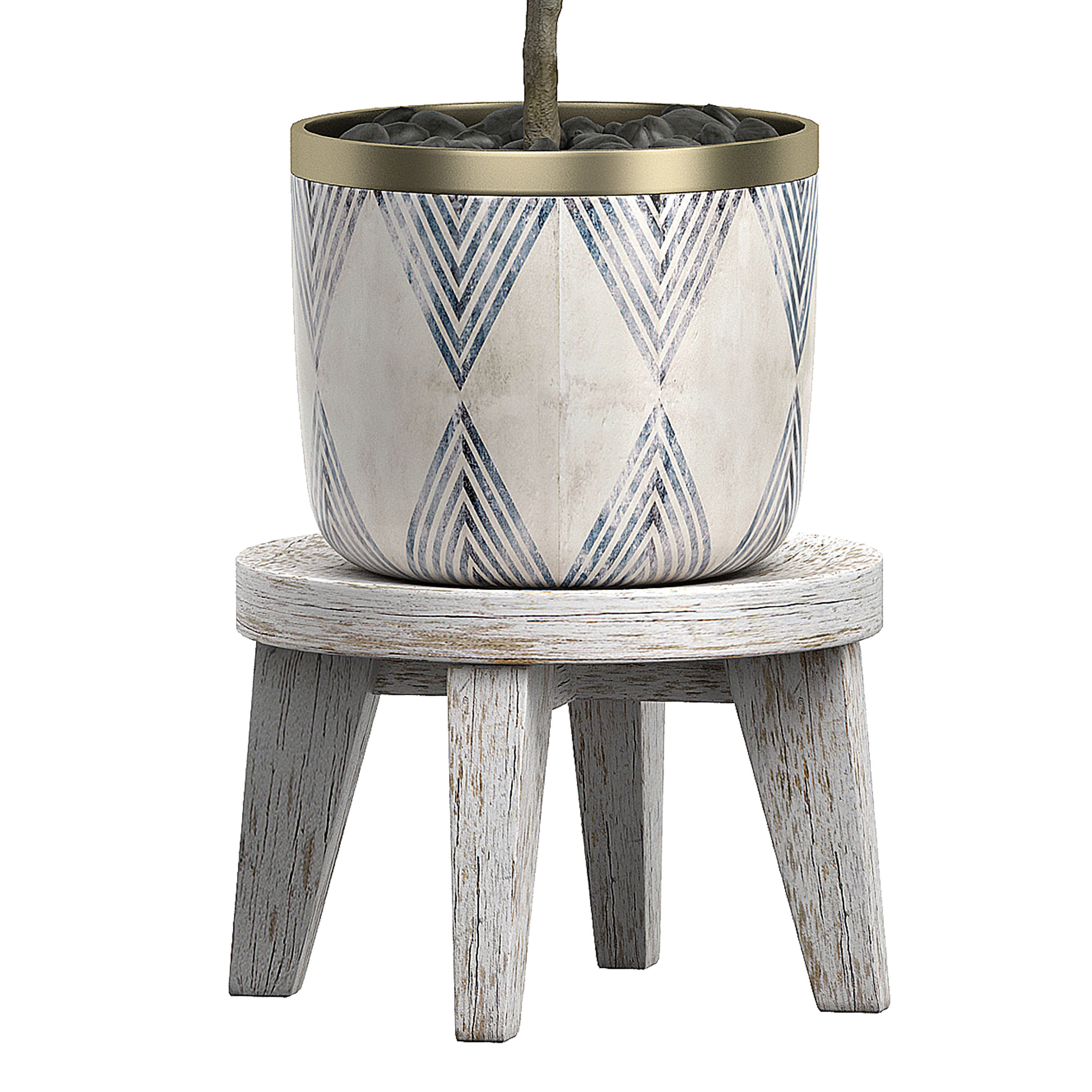 Potted plants Set 40 3D model_2