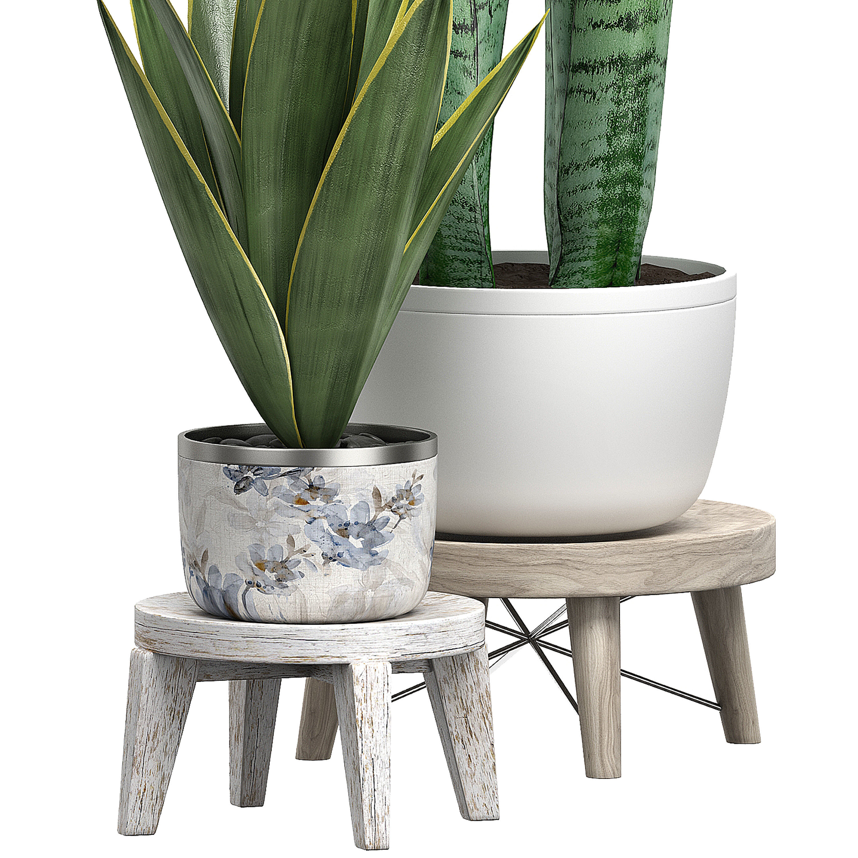 Potted plants Set 40 3D model_1