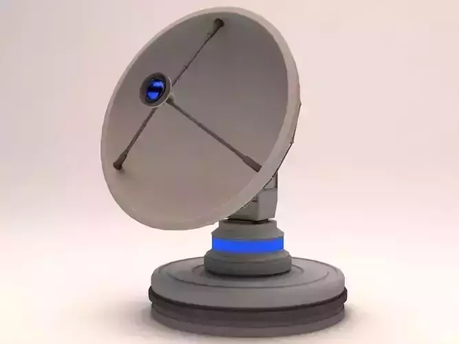 Radiotelescope Observatory Satellite Antenna 3D model
