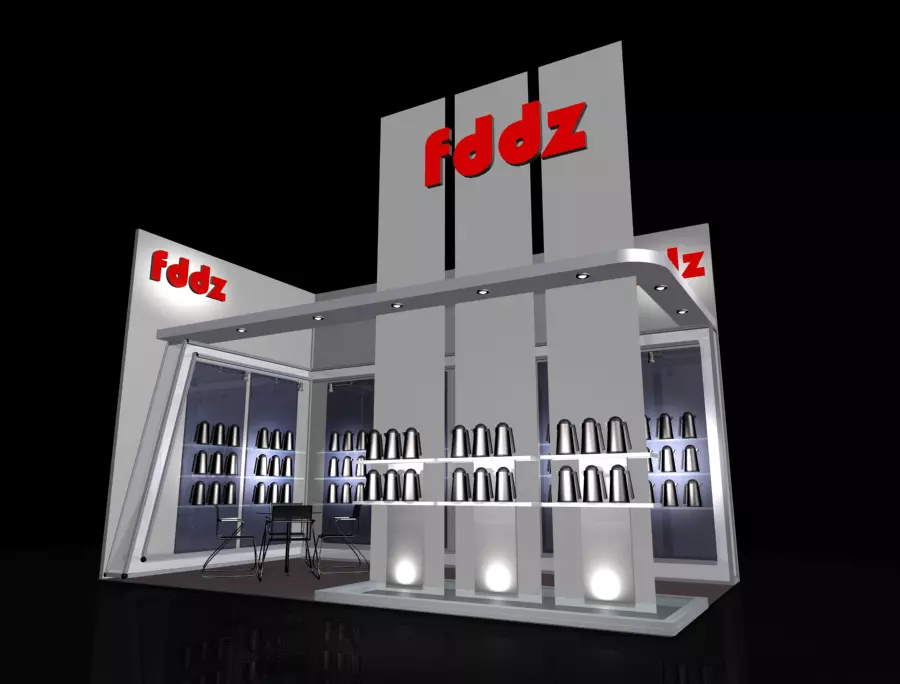 stall design  3D print model_0