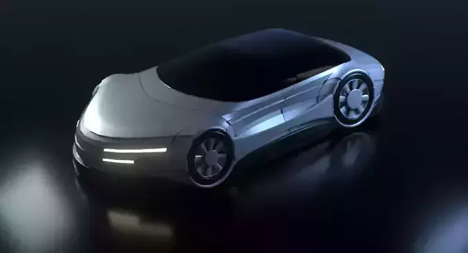 Futuristic Car 21 3D model