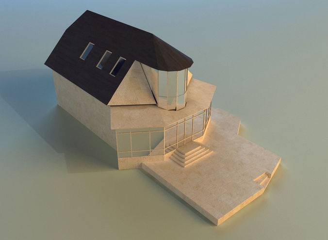 House lowpoly 3D model