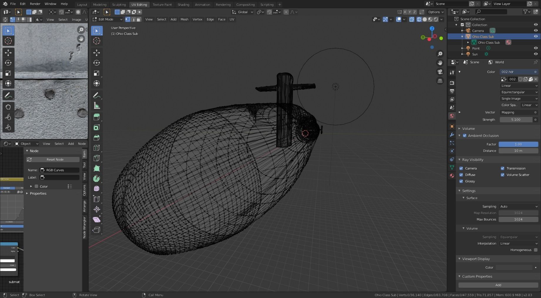 Ohio Class Nuclear Submarine Model 3D model_6