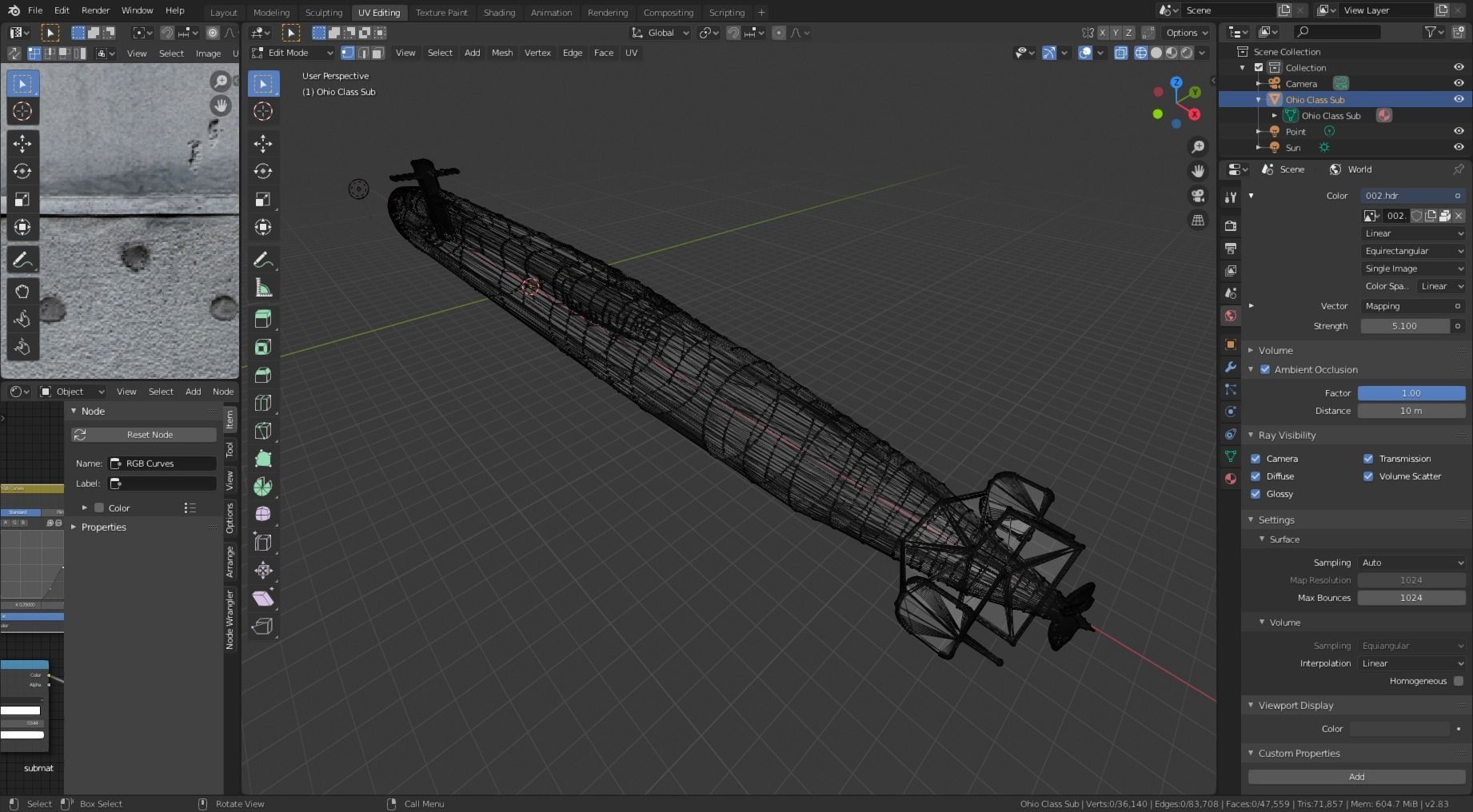 Ohio Class Nuclear Submarine Model 3D model_5