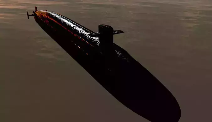 Ohio Class Nuclear Submarine Model