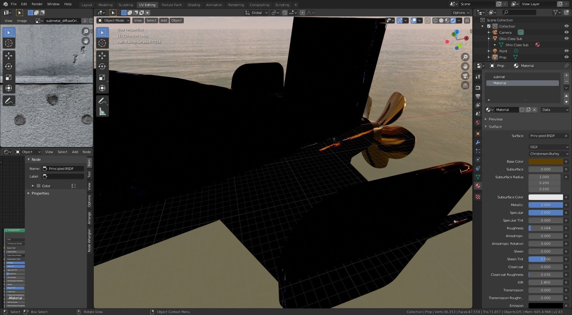 Ohio Class Nuclear Submarine Model 3D model_2