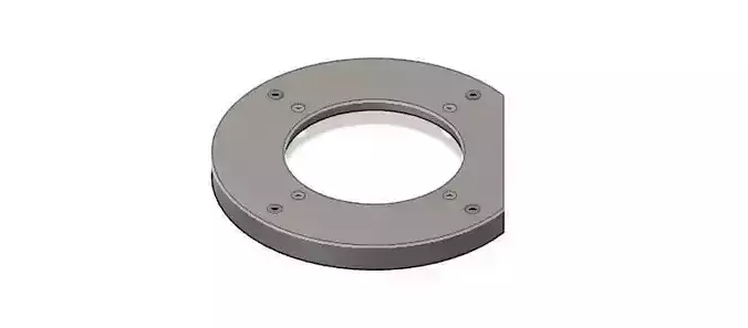 flange round metal plate