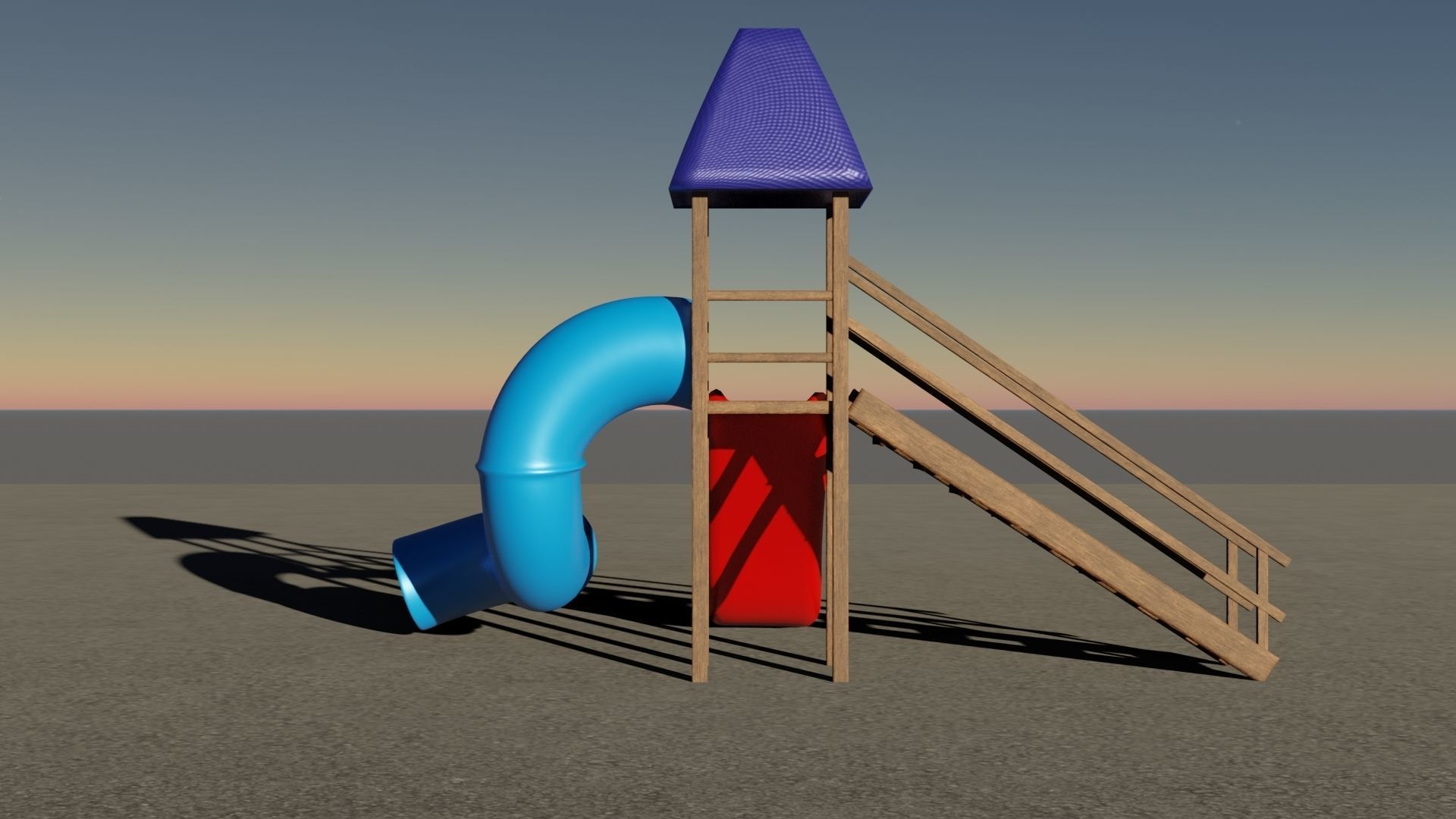 Play park Low-poly 3D model_45